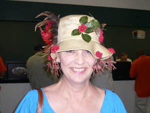 Crazy hat lady!