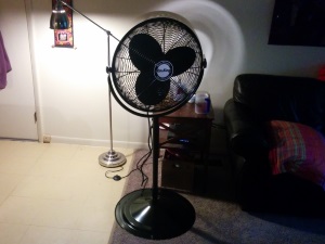 Our new Air King ™ fan. Current status: assembled.