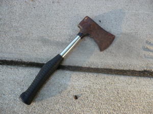 Say Hello to Old Rusty, my Car-Bound Hand Axe.